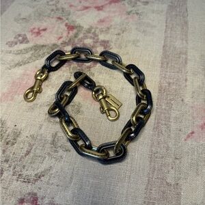 Coach two-tone metal chain strap